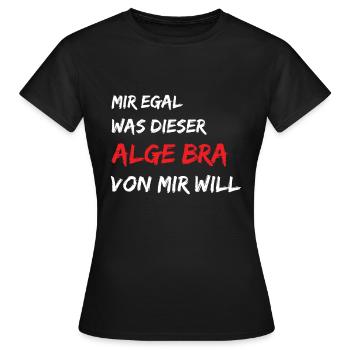Schüler Algebra Mathematik - Frauen T-Shirt - Schwarz - Vorne - AI Model Female 172 dark (172cm)