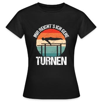 Kunstturnen Geräteturnen Barren - Frauen T-Shirt - Schwarz - Vorne - AI Model Female 172 dark (172cm)