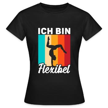 Bodenturnen Kunstturnen Akrobatisch - Frauen T-Shirt - Schwarz - Vorne - AI Model Female 172 dark (172cm)