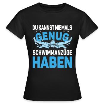 Wassersportler Rettungsschwimmer Schwimmunterricht - Frauen T-Shirt - Schwarz - Vorne - AI Model Female 172 dark (172cm)