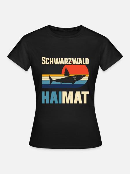 Schwarzwälder Schwarzwaldbub Schwarzwald - Frauen T-Shirt - Schwarz