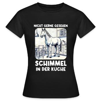 Chevaux Grey Rider Drôle d’amoureux des chevaux - T-shirt Femme - noir - Devant - AI Model Female 172 dark (172cm)