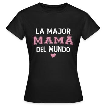 La meilleure maman du monde pour la fête des mères - T-shirt Femme - noir - Devant - AI Model Female 172 dark (172cm)