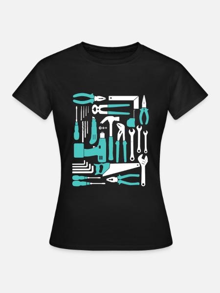 Screwdriver Hobbyist Handyman DIY Tool - Women's T-Shirt - black