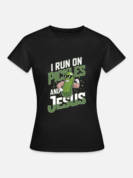 Gurke Jesus Glaube Christ - Frauen T-Shirt - Schwarz