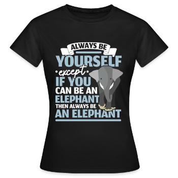 Soyez un animal animalier animalier animalier gardien de zoo - T-shirt Femme - noir - Devant - AI Model Female 172 dark (172cm)