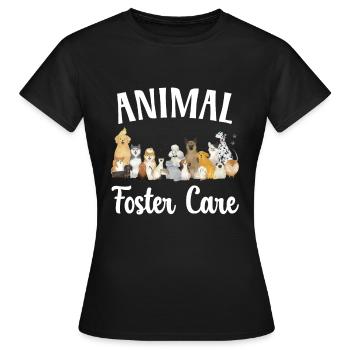Gardien d’animaux Sauveteur d’animaux Droits des animaux - T-shirt Femme - noir - Devant - AI Model Female 172 dark (172cm)