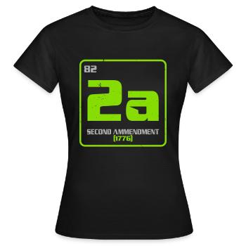 Deuxième amendement Droits des armes à feu 2e amendement Amérique - T-shirt Femme - noir - Devant - AI Model Female 172 dark (172cm)