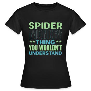 Spinnenliebhaber Spinnenflüsterer Arachnid Tarantu - Frauen T-Shirt - Schwarz - Vorne - AI Model Female 172 dark (172cm)