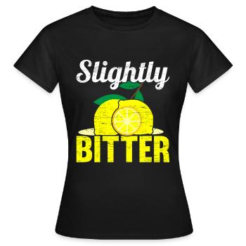 Légèrement amer Limonade Stand Lemon Lover Fruit - T-shirt Femme - noir - Devant - AI Model Female 172 dark (172cm)