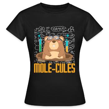 Mole Mole Lover Mole Whisperer Wis - Women's T-Shirt - black - Front - AI Model Female 172 dark (172cm)