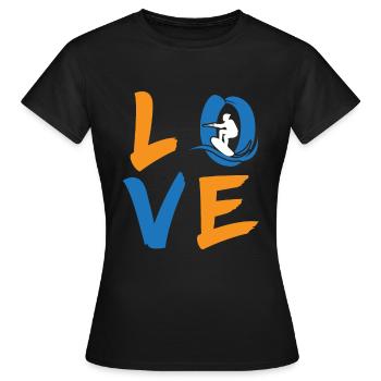 Ski nautique Sports nautiques Ski nautique Ski nautique - T-shirt Femme - noir - Devant - AI Model Female 172 dark (172cm)