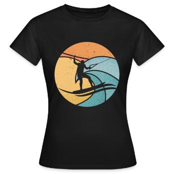 Ski nautique Sports nautiques Ski nautique Ski nautique - T-shirt Femme - noir - Devant - AI Model Female 172 dark (172cm)