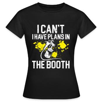 It's not a barrel, it's a flow indicator body - Women's T-Shirt - black - Front - AI Model Female 172 dark (172cm)