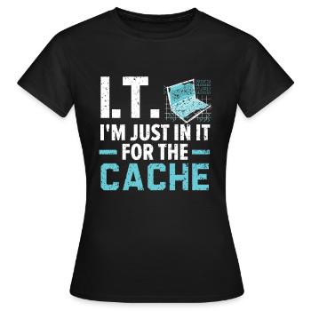 Je vous raconterais une blague sur UDP, mais d - T-shirt Femme - noir - Devant - AI Model Female 172 dark (172cm)
