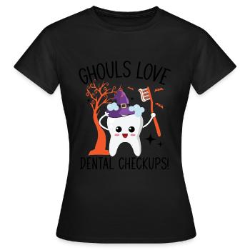 Les voleurs de cadavres adorent les examens dentaires! - T-shirt Femme - noir - Devant - AI Model Female 172 dark (172cm)