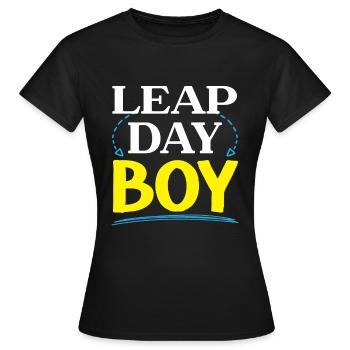 Happy Birthday Leap Year February 29 Leap Day - Women's T-Shirt - black - Front - AI Model Female 172 dark (172cm)