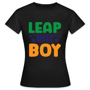 Happy Birthday Leap Year February 29 Leap Day - Women's T-Shirt - black - Front - AI Model Female 172 dark (172cm)