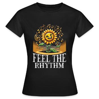 Paroles Mélomanes Auteurs-compositeurs Festival de musique - T-shirt Femme - noir - Devant - AI Model Female 172 dark (172cm)