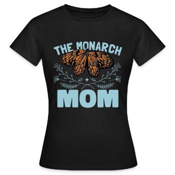Die Monarch Mama - Frauen T-Shirt - Schwarz - Vorne - AI Model Female 172 dark (172cm)
