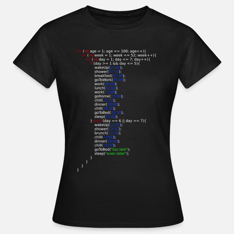 Ma vie - Java Code - T-shirt Femme - noir