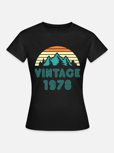 1978 - T-shirt Femme - noir