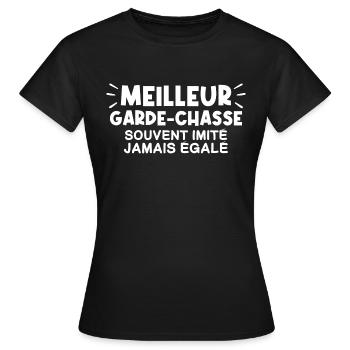 Garde-Chasse | Je suis le meilleur Garde-Chasse - T-shirt Femme - noir - Devant - AI Model Female 172 dark (172cm)