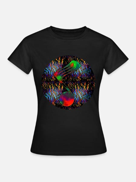 Musiknote - "ONE" - Frauen T-Shirt - Schwarz