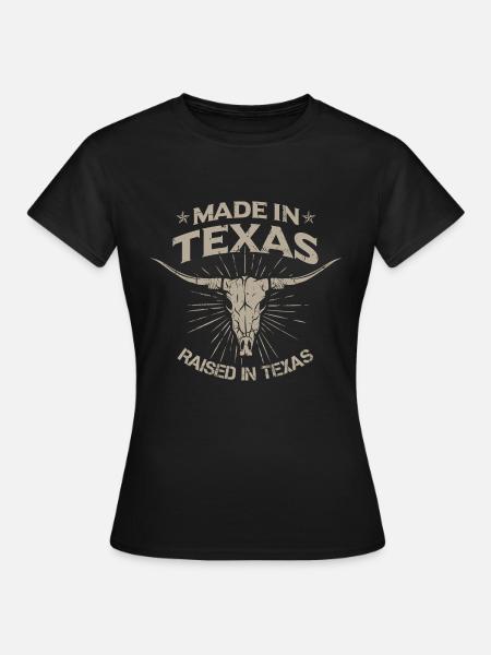 Hergestellt in Texas - Frauen T-Shirt - Schwarz