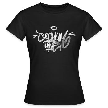 Bochum Love Graffiti Tag - Frauen T-Shirt - Schwarz - Vorne - AI Model Female 172 dark (172cm)