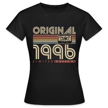 Original 1996 Jahrgang Vintage Geburtstag Retro - Frauen T-Shirt - Schwarz - Vorne - AI Model Female 172 dark (172cm)