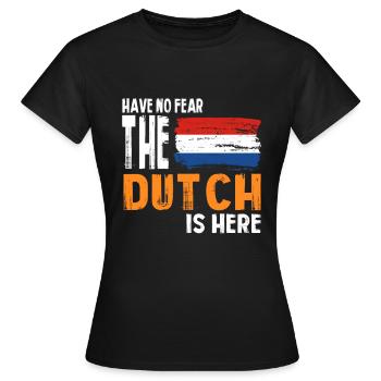 Pays-Bas Oranje - T-shirt Femme - noir - Devant - AI Model Female 172 dark (172cm)