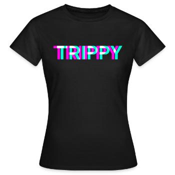 Techno Raver Retro EDM Raver - Women's T-Shirt - black - Front - AI Model Female 172 dark (172cm)
