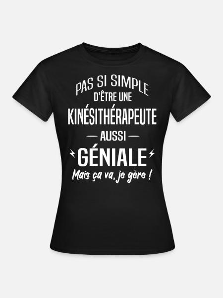 kinésithérapeute - T-shirt Femme - noir