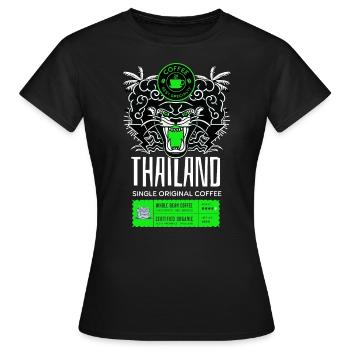 Coffee best specialty Thailand - Women's T-Shirt - black - Front - AI Model Female 172 dark (172cm)