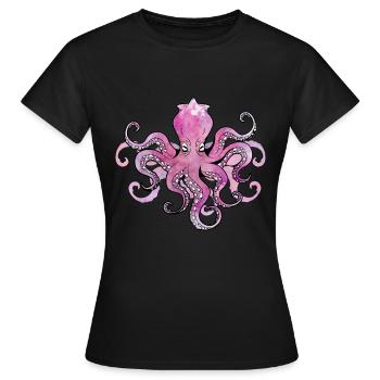 OCTOPUS OCTOPUS OCTOPUS - Women's T-Shirt - black - Front - AI Model Female 172 dark (172cm)
