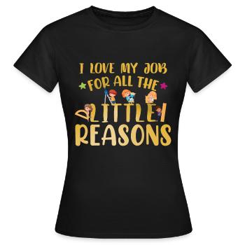 Citation d’enseignement - T-shirt Femme - noir - Devant - AI Model Female 172 dark (172cm)