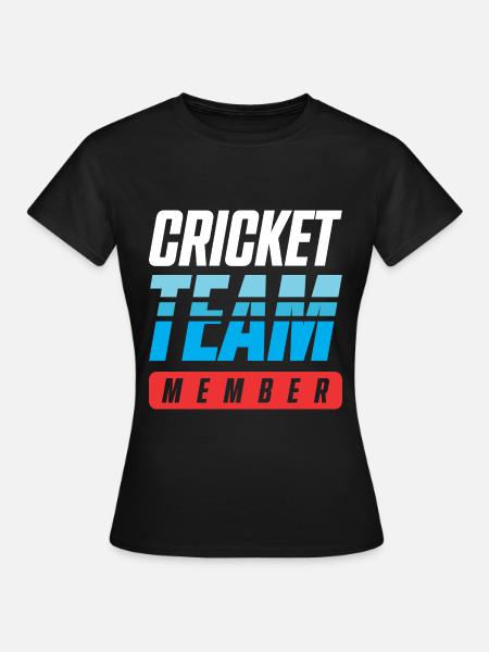 Cricket Team - Frauen T-Shirt - Schwarz