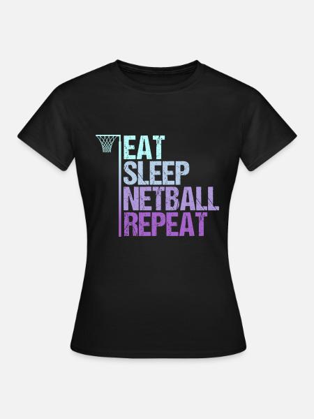 Netball Funny Netball Player - Women's T-Shirt - black