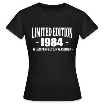Limited Edition 1984 - T-shirt Femme - noir - Devant - AI Model Female 172 dark (172cm)