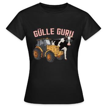 Gülle Guru - Frauen T-Shirt - Schwarz - Vorne - AI Model Female 172 dark (172cm)