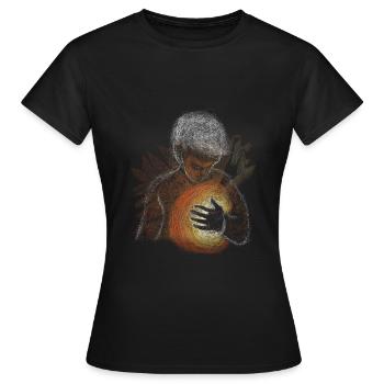 Heart alive - Frauen T-Shirt - Schwarz - Vorne - AI Model Female 172 dark (172cm)