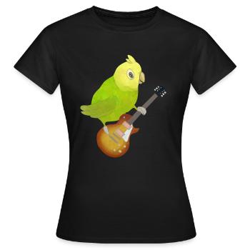 Guitare E-guitare cadeau pour enfants - T-shirt Femme - noir - Devant - AI Model Female 172 dark (172cm)