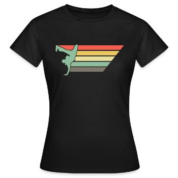 Rétro Breakdance Bboying Gift I Breakdance - T-shirt Femme - noir - Devant - AI Model Female 172 dark (172cm)