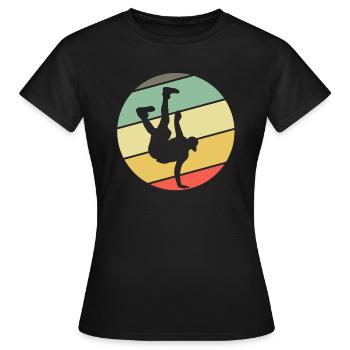 Rétro Breakdance Bboying Gift I Breakdance - T-shirt Femme - noir - Devant - AI Model Female 172 dark (172cm)