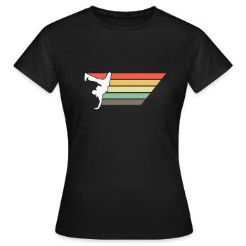 Rétro Breakdance Bboying Gift I Breakdance - T-shirt Femme - noir - Devant - AI Model Female 172 dark (172cm)
