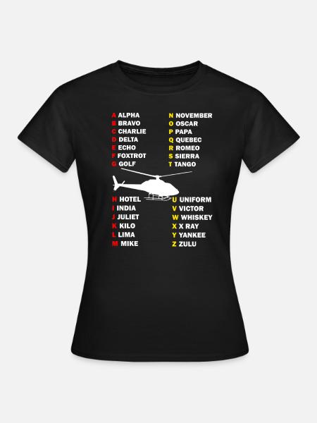 Pilote d'hélicoptère cadeau je hélicoptère hélicoptère - T-shirt Femme - noir