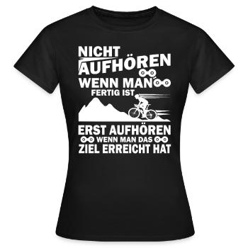 Rennrad Fahrrad Geschenk I Rennradfahrer Radsport - Frauen T-Shirt - Schwarz - Vorne - AI Model Female 172 dark (172cm)