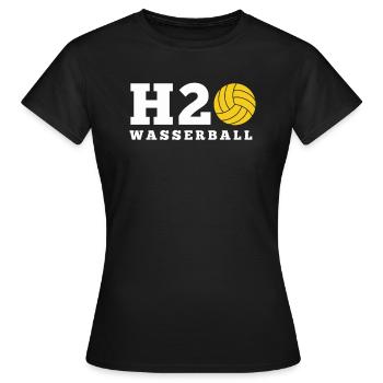 Wasserball - Frauen T-Shirt - Schwarz - Vorne - AI Model Female 172 dark (172cm)