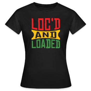 Dreadlocks Rasta Hair Cadeau Rasta - T-shirt Femme - noir - Devant - AI Model Female 172 dark (172cm)